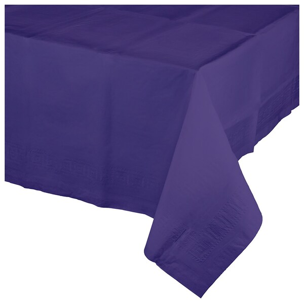Touch Of Color Purple Paper Tablecloth, 108"x54", 6PK 710232 - main